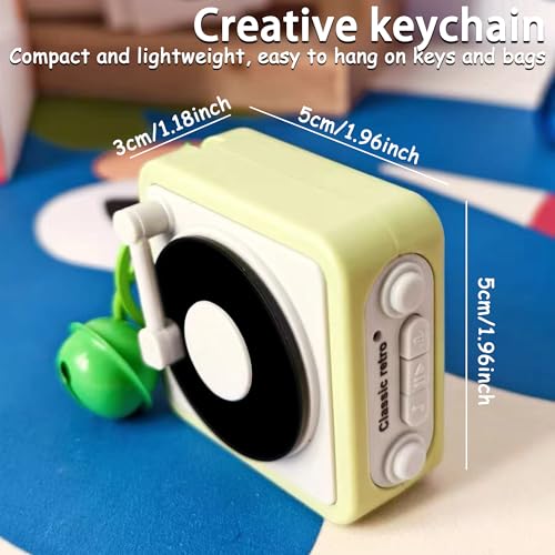 Retro Tape Recorder Keychain Portable Keychain Pendant Back Packaging Accessories For Music Enthusiasts
