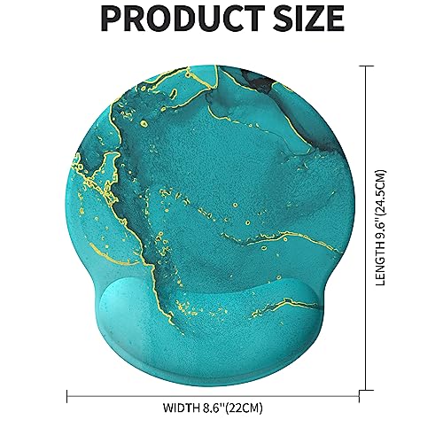 eulps Mouse Pad with Wrist Rest, Comfortable Computer Mousepad with Gel Wrist Support Smooth Surface and Non-Slip PU Base for Pain Relief, Laptop, Office & Home (Calm Lake) - color: Calm Lake