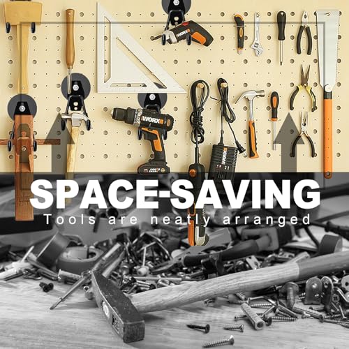 1 Pack Large Heavy-Duty Magnetic Garage Hooks - Strong Magnetic Tool and Utility Hooks with Anti-Scratch Rubber Coating - Ideal for Garage, Workshop, Tool Cart, and Outdoor Storage