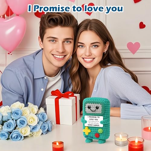 Busy Gaming Life Bride and Groom Engagement Gift 2026, Happy Marriage Gifts for Couple, Gifts for Wedding Shower, Newlywed Mr and Mrs, I Love You Gift for Her Him, Positive Crochet Present - style: Adult