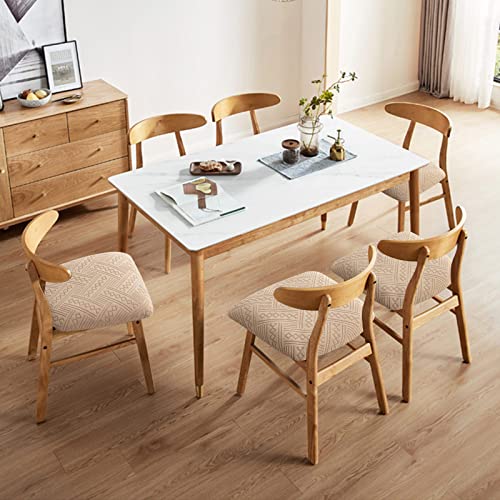 Genina Chair Seat Covers Waterproof Dining Room Chair Covers 2 Pack Stretch Seat Covers for Dinning Room Chair Protector Slipcover for Kitchen, Hotel (2, Pattern1-Khaki) - color: Pattern1-khaki