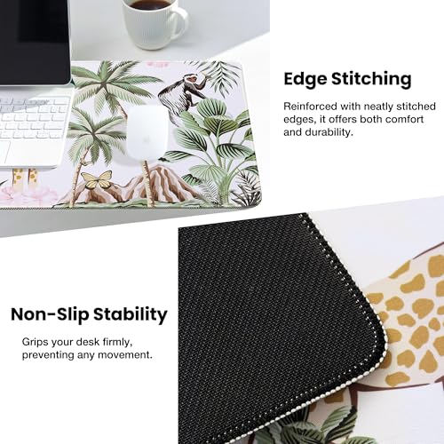 ALOANES Waterproof Gaming Mousepad Large Mouse Mat Non-Slip Rubber Base | Desk pad Keyboard Desk Mat for Computer, Office Home, Zoo Mat Large(27.6" x11.8"x0.12") - color: 03- Zoo, size: 27.6L x 11.8W inches