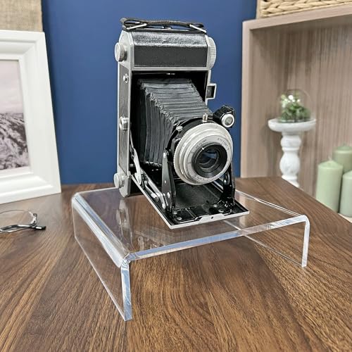 Plymor Clear Acrylic Short Square Display Riser, 2" H x 7" W x 7" D (1/4" thick) - size: 2" x 7" x 7"