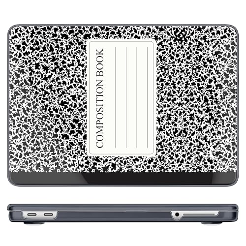 DONGKE Compatible with MacBook Neo 13 Inch Case 2026 A3404 A18 Pro chip & Touch ID, Plastic Hard Shell with Keyboard Cover, Screen Protector & Dust Plugs, Composition Book - color: Composition Book
