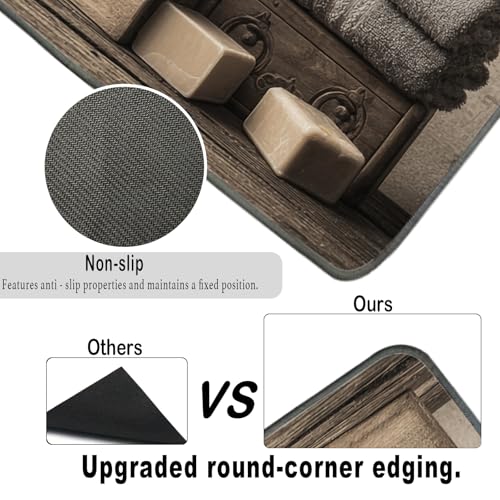 Nuxovilar Vintage Laundry Towel Dryer Cover for the Top, Non-slip Washer & Dryer Protector, 23.62"x19.68" Dust-proof Washing Machine Mat, Diatom Mud Polyester Dryer Top Pad for Laundry Room - color: YTT14407-A