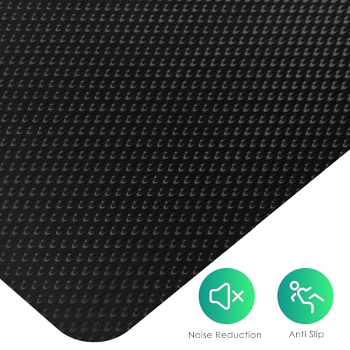 Vicwe Gaming Chair Mat for Hard Floor,46" x 60" Computer Chair Mat for Tile Floor,Anti-Slip Hard Floor Protector Rolling Chair for Office Home - color: Black, size: 46"x60" (for Hard Floors)