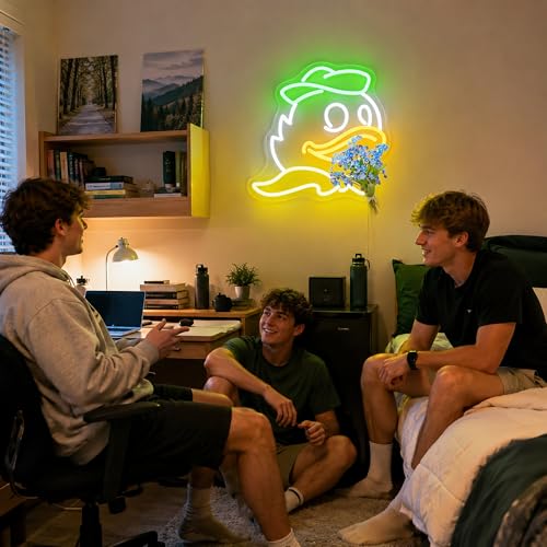 Neon Sign, Duck Neon Signs for Wall Decor LED Light up Signs Home Decor for Bedroom, Man Cave, Gaming Room, Party, Club, Pub, Bar Decoration Christmas Halloween Easter Gift USB Operated - color: Duck