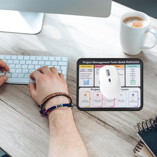Project Management Mouse Pad, Gantt Chart CPM Risk Matrix Workflow Guide Desk Mat, Non-Slip Smooth Mousepad for PMP Managers Team Leads Consultants - color: Project Management