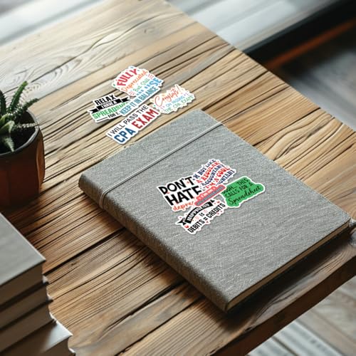10pcs Accountant Sticker Sheet, Funny and Cute Vinyl Decals for Accountants, CPAS, Bookkeepers, Office Workers, Waterproof, UV-Resistant, for Laptop, Water Bottle, Journal, Notebook (Design 2) - color: Design 2