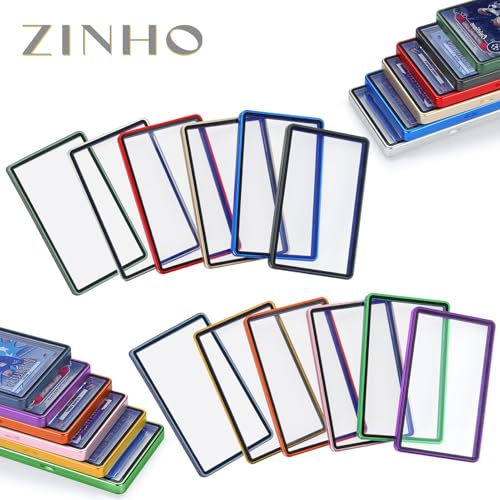 ZINHO Graded Card Case Magnetic Aluminum Alloy Slab Protector Display Case Fits BGS Cards, UV Protection (Gold) - color: Gold, style: BGS Card Case