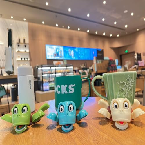 JOD® Turtle Cup Holder,Turtle Coaster with Funny Expression, 3 PCs Cup Holder with Liftable Limbs & Expressive Face for Turtles,Tortoise Lover Gag Gifts Home Decor(3pc-Light Green Blue Pink) - color: 3pc-lightgreenbluepink