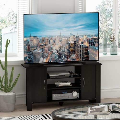 Furinno Econ TV Stand Entertainment Center, Espresso - color: Espresso