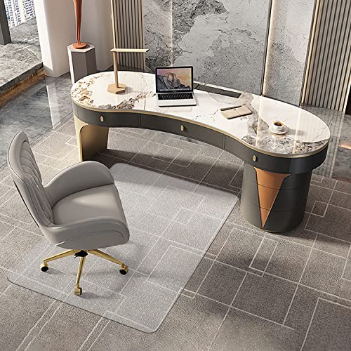 Naturehydro Clear Office Chair Mat for Carpet, 48" x 36" x 0.09" Computer Desk Floor Protector, Plastic Floor Mat for Office Chair on Low Pile Carpet, BPA and Phthalates Free (Rectangle) - color: For Low Pile Carpet, size: 36'' x 48'' Rectangular