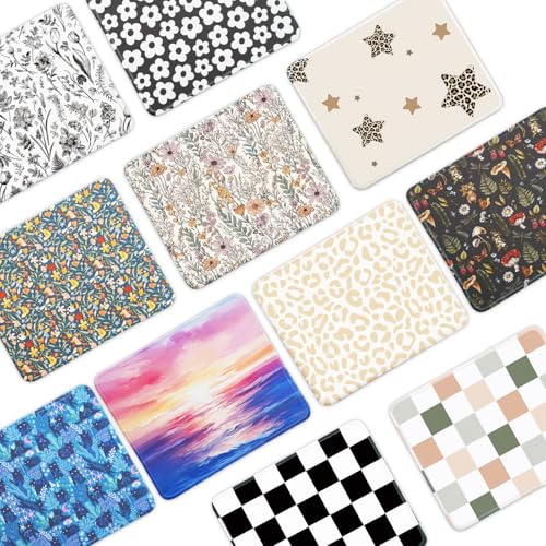 Mouse Pad for Desk with Stitched Edge, Premium Cute Washable Mouse Pads. Computer Mousepad with Non-Slip Rubber Base, Mousepads for Laptop, 9.25x7.75x0.12 inch (Bloom Magic) - color: Bloom Magic