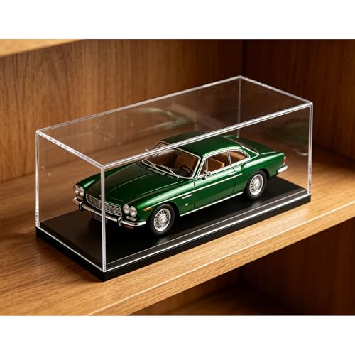 Model Car Display Case for 1:32 Scale Diecast Cars, Clear Acrylic Stackable Showcase Box for Toys & Memorabilia, Dustproof Collector Storage with Black Base, 8 x 3.7 x 3.7 Inch - size: 8 x 3.7 x 3.7 inch
