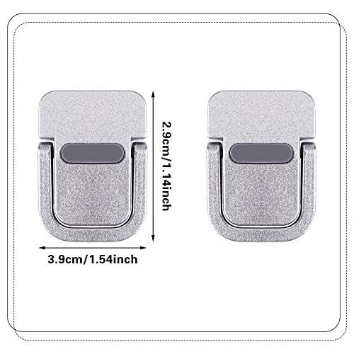 Abeillo 2PCS Portable Keyboard Riser, Self-Adhesive Mini Laptop Stand Invisible Computer Keyboard Stand for Desk, Laptop Feet Compatible with Pro/Air, Lenovo, Surface (Silver) - color: Silver