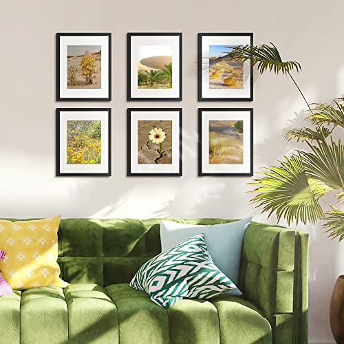 upsimples 11x14 Picture Frame, Display Pictures 8x10 with Mat or 11x14 Without Mat, Wall Hanging Photo Frame, Black, 1 Pack - color: Black, size: 11x14