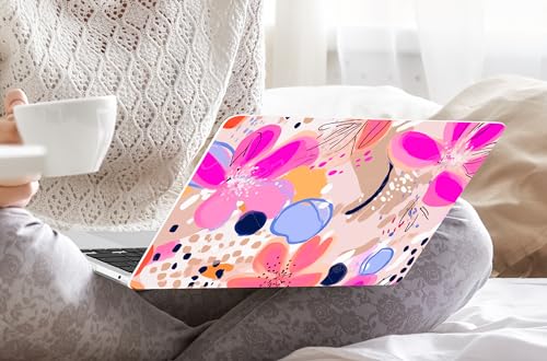 DONGKE Compatible with MacBook Pro 13 inch Case 2024 2023-2020 Release A2338 M2/M1 A2251 A2289 with Retina Display & Touch ID, Plastic Hard Shell & Keyboard Cover & Screen Film - Floral Artistic - color: Floral Artistic D157