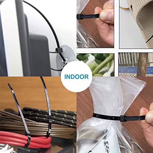 Zip Ties 12 inch with 45 lb Tensile Strength, Black Cable ties, 1000 Pack, ANOSON - size: 12"/1000 Pack (45 Lb)