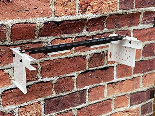 KENUCO 19 Inch Vertical Ends Wall Mount Rack Wall Mountable Server Rack w/Hardware Black (19'' X 4U White) - color: 19'' X 4u White
