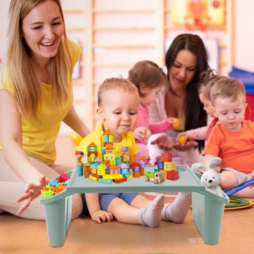 gisgfim 15 Pcs Kids Lap Desk Tray Bulk 19.7x9.6x7.1in Portable Lap Desk Kids with Storage Space Kid Lap Tray with Side Pockets Plastic Lap Bed Table for Classroom Home Car Activity Eating