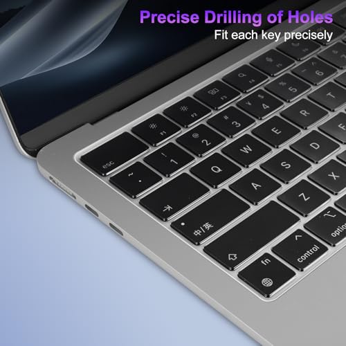 MOSISO 2 PCS Keyboard Cover, Keyboard Protector Compatible with MacBook Neo 13 inch 2026 A18 Pro, Compatible with MacBook Air 15/Air 13.6 M5 M4 M3 M2/ Pro 14/Pro 16 M5/M4/M3/M2/M1/, Clear - color: Clear