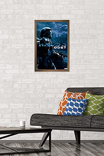 Trends International Halo: ODST - Key Art Wall Poster, 14.725" x 22.375", Bronze Framed Version - color: Bronze Framed Version, size: 22.4"L x 14.7"W