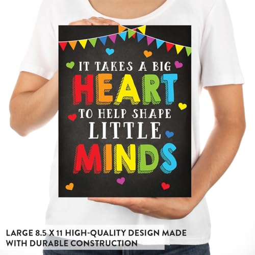 Andaz Press Classroom Science Teacher Wall Art Decor Poster Signs, 8.5x11-inch, Think Like a Proton and Stay Positive, Never Trust an Atom 4-Pack Unframed, Motivational Quotes Science Teacher Wall Art - color: Stay Positive