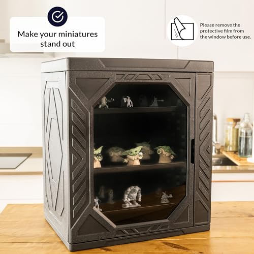 Miniature Carrying Case for Collectibles | Miniature Storage & Display Case for Figurines | Figure Model Holder & Transport Box | Also for Action Figures - color: Big Premium