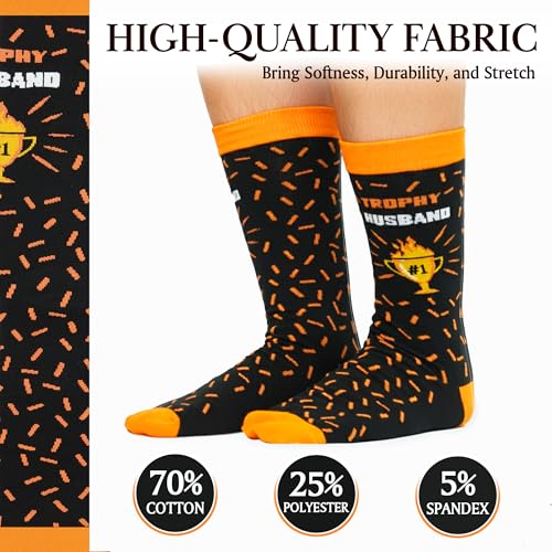 ZAGKOO Funny Socks for Men, Women - Stocking Stuffers for Men - color: Husband Sock 2