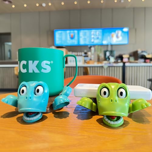 JOD® Turtle Cup Holder,Turtle Coaster with Funny Expression, 2 PCs Cup Holder with Liftable Limbs & Expressive Face for Turtles,Tortoise Lover Gag Gifts Home Decor(2pc-Light Green Blue) - color: 2pc-lightgreenblue