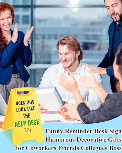 Funny Office Desk Decor, Look Like Help Desk Mini Desk Sign - style: This Look Like The Help