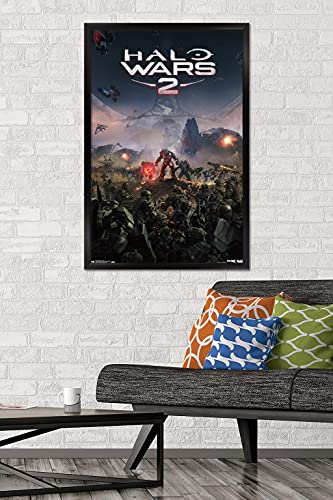 Trends International Halo: Halo Wars 2 - Key Art Wall Poster, 22.375" x 34", Black Framed Version - color: Black Framed Version, size: 34"L x 22.4"W