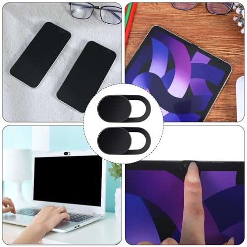 60 Pcs Camera Covers,Ultra Thin Front Camera Cover for Phone, Strong Adhensive Webcam Covers Slide Slide, Phones Cameras Cover, Black ABS Material, Protect Privacy & Security