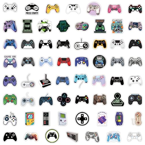 120pcs Play Game Stickers for Laptop, Cool Game Classic Cartoon Vinyl Decals for Laptop Water Bottle Luggage Cup Phone Tablet Flasks Bike Botebook Car - style: 120P play game