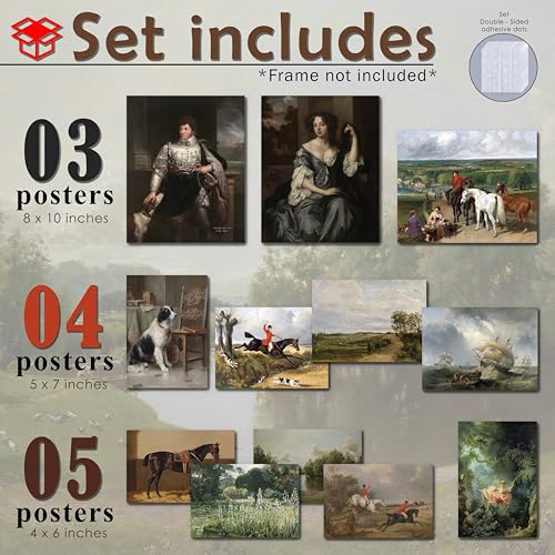 MAZUKO 12 PCS Vintage Victorian Wall Art Prints, Unframed, Perfect for Living Room, Bedroom, Dining Room, Office - color: vintage 2, size: 8 x 10 inches