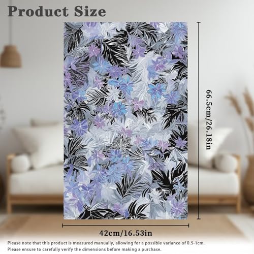Blue Flower Leaf Print Recliner Headrest Protectors, Anti-Wear Sofa Headrest Protective Cover for Furniture Slipcovers Headrest Cover for Sofa Furniture Chair Theater Seat - color: Blue Flower Leaf