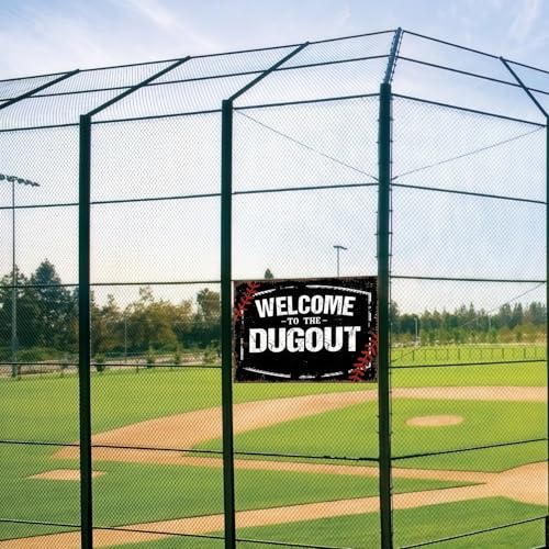 Baseball Signs Aluminum 12x8 Inch - Vintage Metal Wall Art for Boys Room Decor; An Ideal Baseball Gift for Fans - color: PM321038, size: 12" x 8"