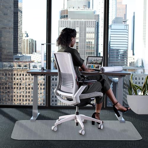 WASJOYE Chair Mat for Carpet, Office Chair Mat for Carpet, Thick Desk Chair Mat with Non-Slip Studded for Home and Office Low Pile Carpet, 45" x 53" Rectangle for Carpet - size: 45" x 53" Rectangle for Carpet