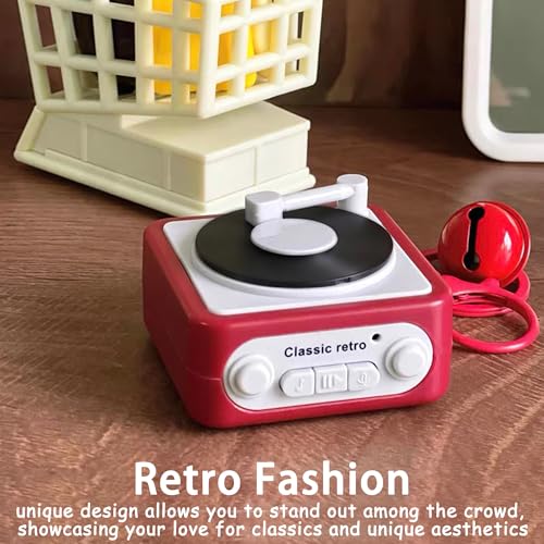 Retro Tape Recorder Keychain Portable Keychain Pendant Back Packaging Accessories For Music Enthusiasts