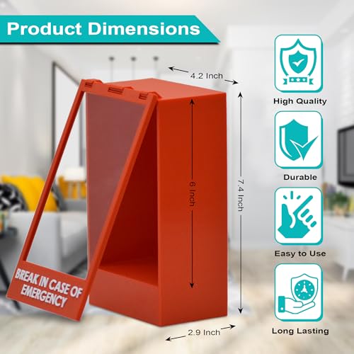 Break Glass in Case of Emergency Wall Display - Funny 3D Printed Decor for Home, Office, Game Room, Dorm