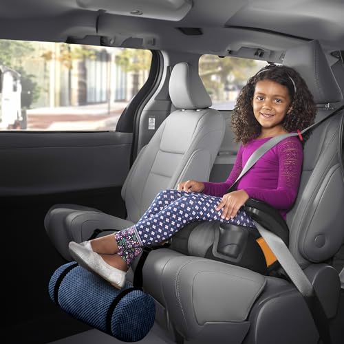 Car Seat Foot Rest for Kids | Car Seat Accessories | Leg Rest for Car Seat Kids | Car Foot Rest with Extra Long Straps Adjusts to Any Carseat Or Toodlers Booster Seat Navy by SWANOO - color: Navy