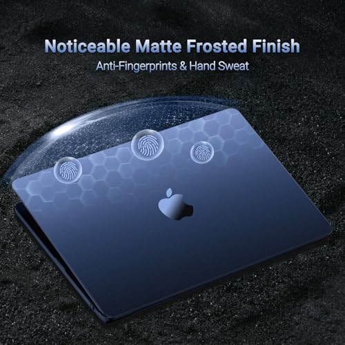 MOSISO Ultra-Thin & Seamlessly Closes Cover Compatible with MacBook Air 13 inch Case M5 M4 M3 M2 2026-2022 A3449 A3240 A3113 A2681, 2 in 1 Kit Anti-Fingerprints Shell for Mac Air 13.6, Midnight Clear - color: Midnight Clear