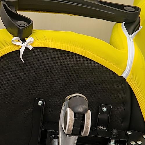 Melaluxe Office Chair Cover - Universal Stretch Desk Chair Cover, Computer Chair Slipcovers (Size: M) - Yellow - color: Yellow, size: Medium Chair Cover