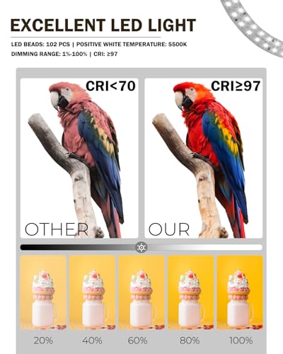 PULUZ 9.8"/25cm Foldable Portable Photo Studio Light Box, Adjustable Brightness Light Box Photography Lighting Shooting Tent Kit, with LED Lights and 12 Colors Backdrop - color: 9.8x9.8x9.8in