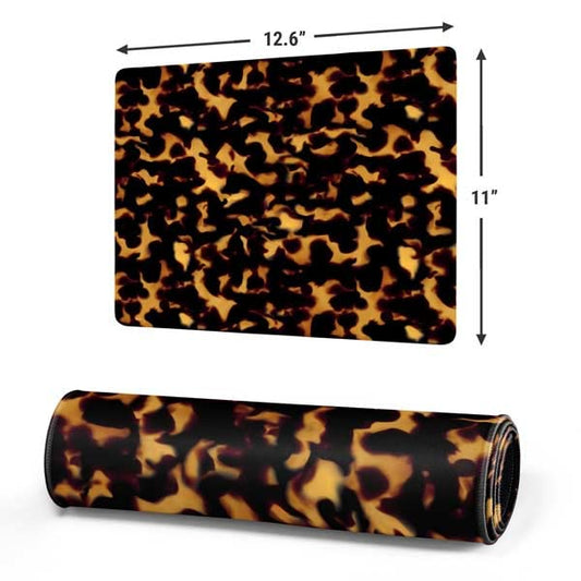 Skinit 12.6” x 11” Animal Themed Gaming Mouse Pads, Large Extended Desk Mat for Keyboard, Anti-Slip Rubber Base, Smooth Low-Friction Surface, Precision Stitched Edges - color: Black - PTTRNS04, size: 12.6" x 11"