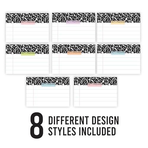 Self Adhesive Name Tags Sticker -56 Student Nametags Sticker, Classroom Labels Teacher Supplies, Cubby Stickers, Sticky Locker Tags, Sitck On Guest Name Badges Parties & Events, Pastel Classroom Decor - color: Composition Notebook