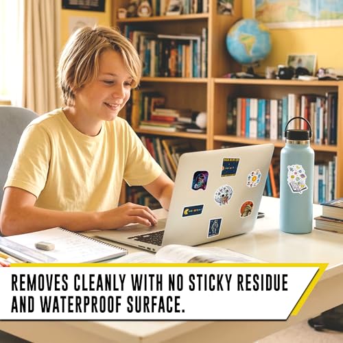 Space Stickers 12pcs for Teens Students, Outer Space Planet Galaxy Stickers, Astronomy Stickers Waterproof for Laptop Water Bottle School Supplies - color: Space