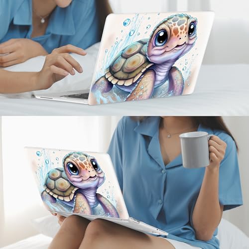 Mektron Case for 2026 MacBook Neo 13-inch A18 Pro chip A3404 Laptop Cover with 13-inch (Diagonal) Liquid Retina Display+ Keyboard Cover+ Screen Protector, Cute Turtle - color: Cute Turtle