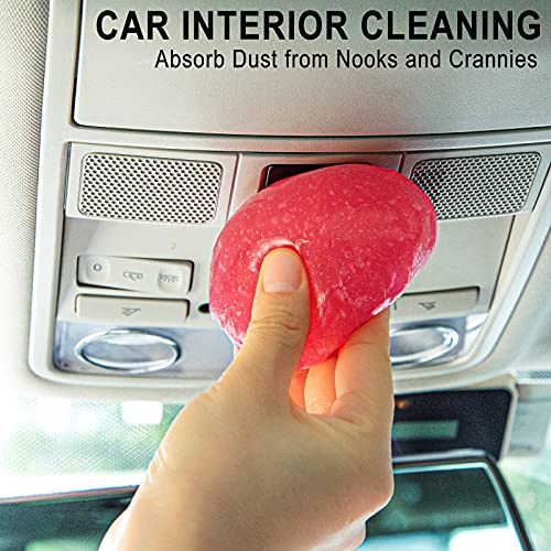 TICARVE 2Pack Cleaning Gel Car Putty Car Clean Putty Gel Auto Tools Car Interior Cleaner Car Cleaner Car Cleaning Slime Car Assecories Keyboard Cleaner Rose (320g/11.2oz) - color: Rose Red 2 Pack